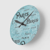Horloge Ronde Paris | Damas bleues (Angle)