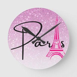 Horloge Ronde Paris Tour Eiffel Ombre