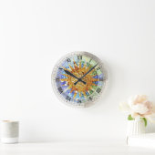 Horloge Ronde Park Guell Mosaics Wall Clock (Maison)