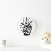 Horloge Ronde Parler À La Main (Maison)