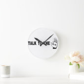 Horloge Ronde Parler À La Main (Maison)