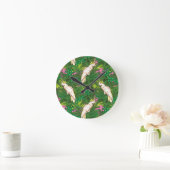 Horloge Ronde Parrot Pattern (Maison)