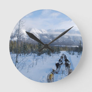 Horloge Ronde ParrotSleds - paysage