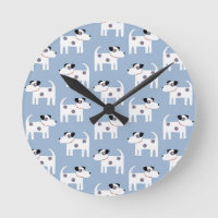 Parson Jack Russell Terrier Chien Motif bleu