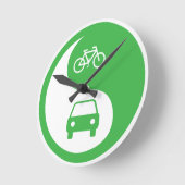 Horloge Ronde Partager la route Yin Yang (Angle)