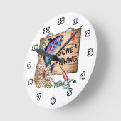 Horloge Ronde Parti Pêcher (Angle)