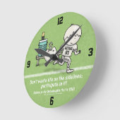 Horloge Ronde Participer à la vie (Angle)