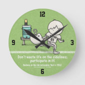 Horloge Ronde Participer à la vie (Recto)