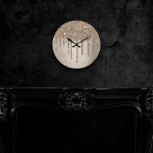 Horloge Ronde Parties scintillant de la méthode de dépouille | R