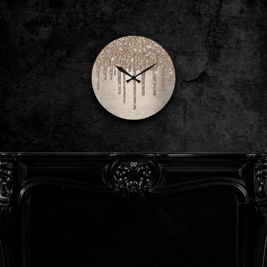 Horloge Ronde Parties scintillant de la méthode de dépouille | R