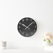 Horloge Ronde Parties scintillantes fascinantes de paillettes (Maison)