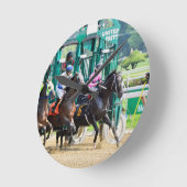 Horloge Ronde Partir à Saratoga (Angle)