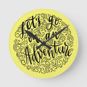 Horloge Ronde Partons sur une aventure