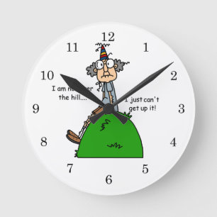 Horloge Ronde Pas au-dessus de l'humour de colline
