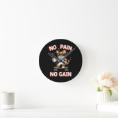 Horloge Ronde Pas de douleur Pas de Gain (Maison)