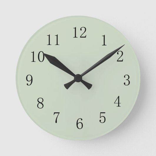 Horloge Ronde Pastel Camo Green Round (média) Wall Clock (Recto)
