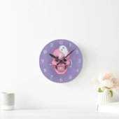 Horloge Ronde Pastel goth skull (Maison)