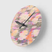 Horloge Ronde Pastel Nature Haze (Angle)