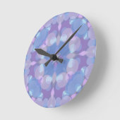 Horloge Ronde Pastel Pink and Blue #2 (Angle)