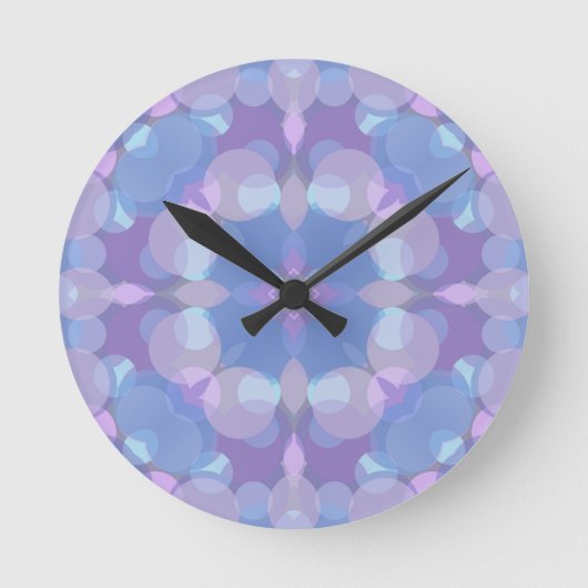 Horloge Ronde Pastel Pink and Blue #2 (Recto)