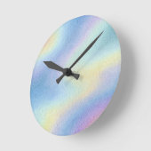Horloge Ronde Pastel Sky Drift (Angle)
