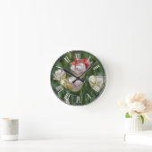 Horloge Ronde Pastel Tulips (Maison)