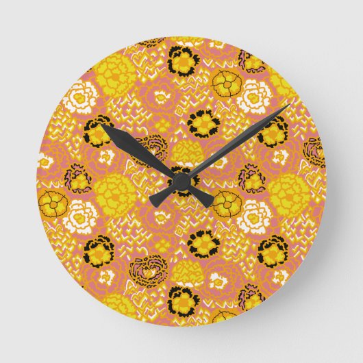 Horloge Ronde Pastèque Citron Or (Recto)