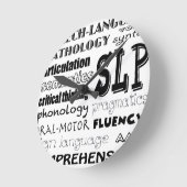 Horloge Ronde Pathologiste du langage vocal (Angle)