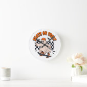 Horloge Ronde Patinage ou traitement du fantôme Halloween (Maison)