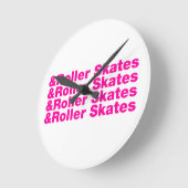 Horloge Ronde & Patins à rouleaux (Angle)