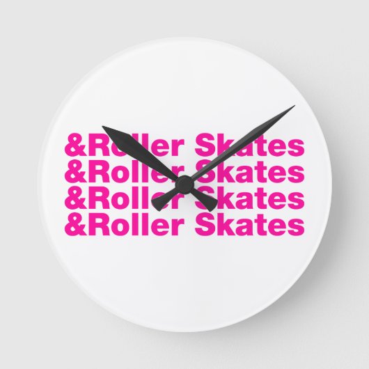 Horloge Ronde & Patins à rouleaux (Recto)