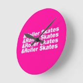 Horloge Ronde & Patins à rouleaux (Angle)