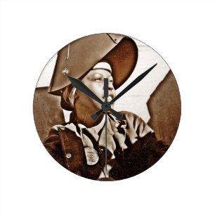 Horloge Ronde Patriotes de femmes d'Afro-américain