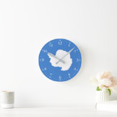 Horloge Ronde Patriotic Antarctica Flag (Maison)