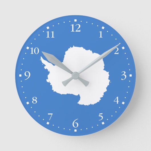 Horloge Ronde Patriotic Antarctica Flag (Recto)