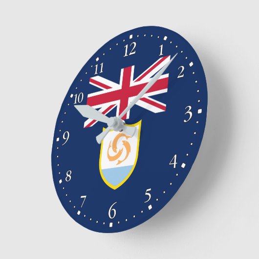 Horloge Ronde Patriotic Flag (Angle)