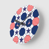 Horloge Ronde Patriotic Wall Clock (Angle)