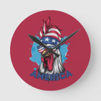 Patriotique poulet aux USA Bandana et Shades