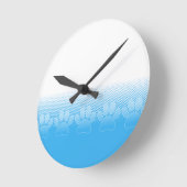 Horloge Ronde Patrouilles Bleues Et Blanches Avec Arrière - plan (Angle)