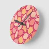 Horloge Ronde Pattern de Colorful (Angle)
