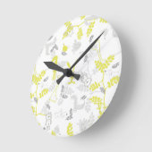 Horloge Ronde pattern displaying baby animals 2 (Angle)