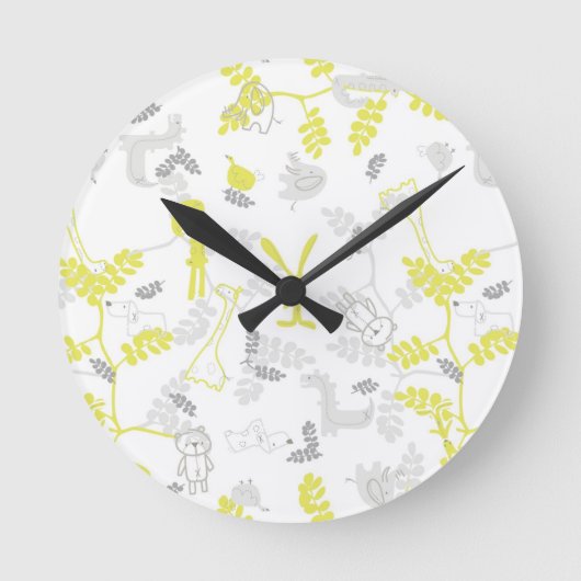 Horloge Ronde pattern displaying baby animals 2 (Recto)
