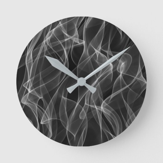 Horloge Ronde Pattern moderne Trendy Black and White Abstract (Recto)