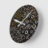 Horloge Ronde Patterns de Cute (Angle)
