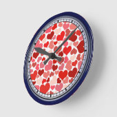Horloge Ronde Patterns de Valentine (Angle)