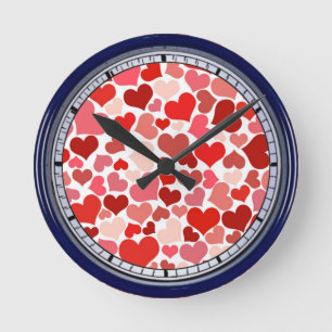 Horloge Ronde Patterns de Valentine