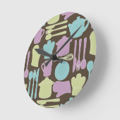 Horloge Ronde Patterns d'Utensil 2 (Angle)