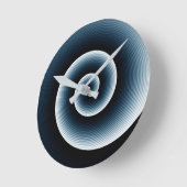 Horloge Ronde Patters bleus (Angle)