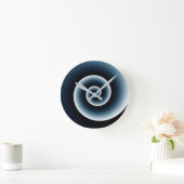 Horloge Ronde Patters bleus (Maison)
