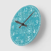 Horloge Ronde Patters de Damask (Angle)